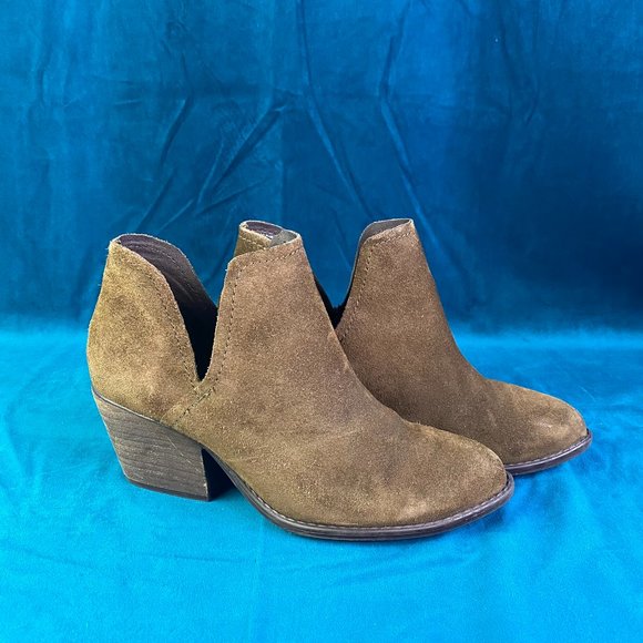 Steve Madden Adelphie Suede Boots Green - Picture 5 of 10